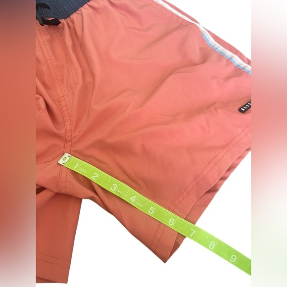 All Fenix Men’s Swim Shorts Melon with Navy Trim Medium - Picture 7 of 7